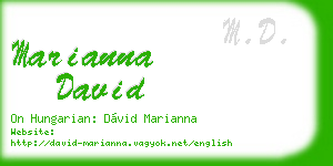 marianna david business card